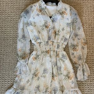 Flower pattern dress